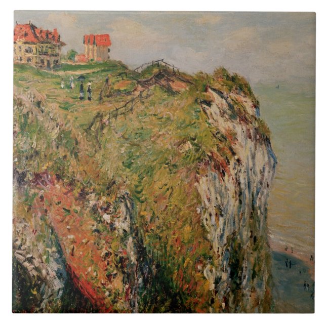 Claude Monet | Cliff at Dieppe, 1882 Tile (Front)