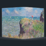 Claude Monet - Cliff Walk at Pourville 3 Ring Binder<br><div class="desc">Cliff Walk at Pourville / Promenade sur la falaise,  Pourville - Claude Monet,  1882</div>