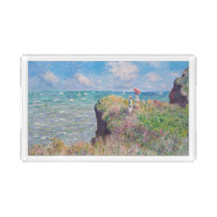 Claude Monet - Cliff Walk at Pourville Acrylic Tray