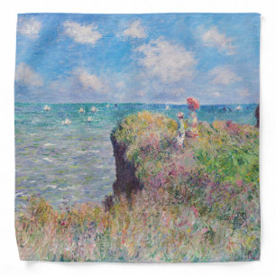 Claude Monet - Cliff Walk at Pourville Bandana