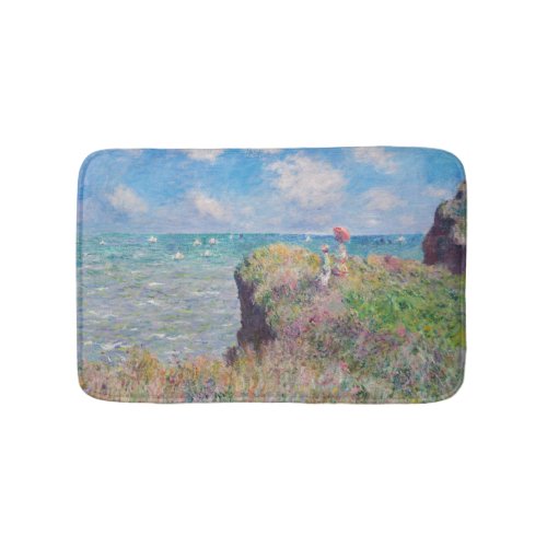 Claude Monet _ Cliff Walk at Pourville Bath Mat