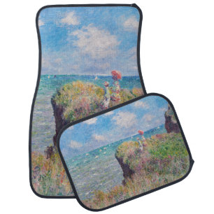 Claude Monet - Cliff Walk at Pourville Car Floor Mat