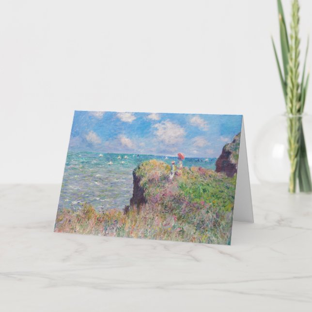 Claude Monet - Cliff Walk at Pourville Card (Front)
