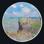 Claude Monet - Cliff Walk at Pourville Ceramic Knob<br><div class="desc">Cliff Walk at Pourville / Promenade sur la falaise,  Pourville - Claude Monet,  1882</div>