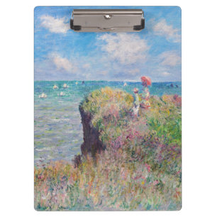 Claude Monet - Cliff Walk at Pourville Clipboard