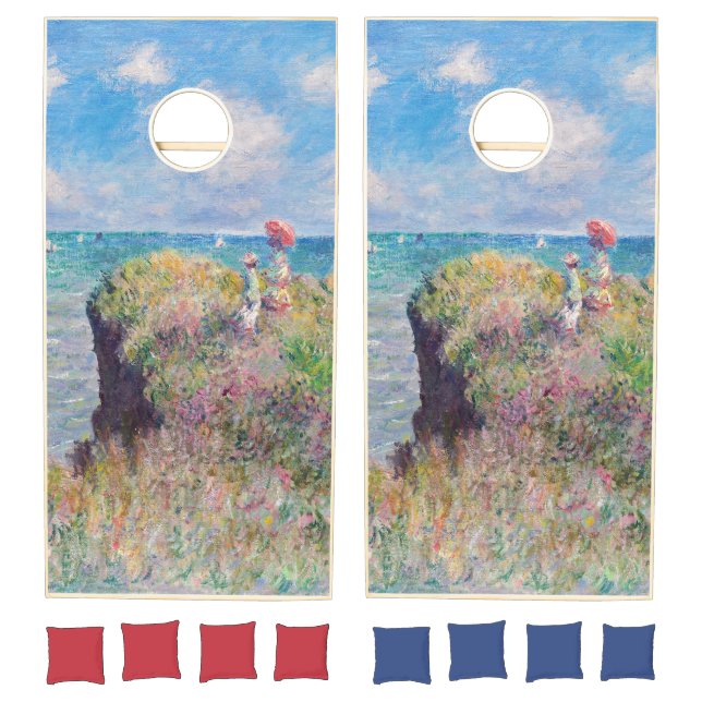 Claude Monet - Cliff Walk at Pourville Cornhole Set (Set)