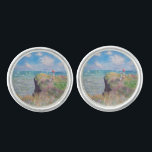 Claude Monet - Cliff Walk at Pourville Cufflinks<br><div class="desc">Cliff Walk at Pourville / Promenade sur la falaise,  Pourville - Claude Monet,  1882</div>