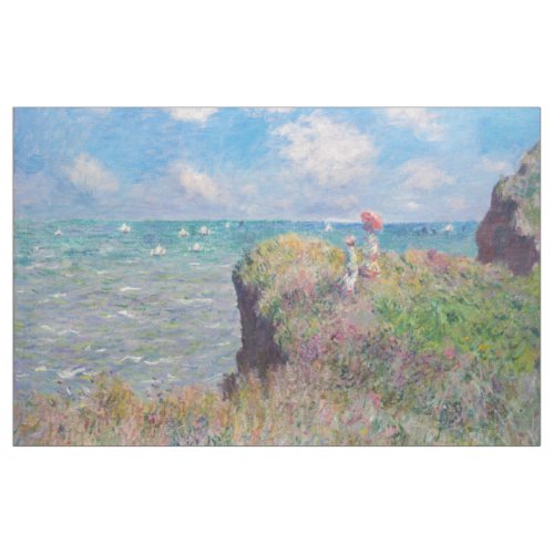 Claude Monet _ Cliff Walk at Pourville Fabric