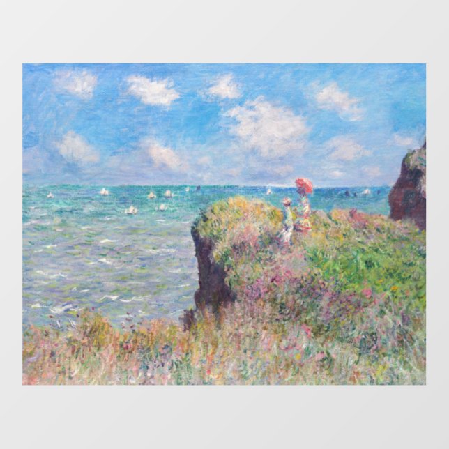 Claude Monet - Cliff Walk at Pourville Floor Decals (Front)