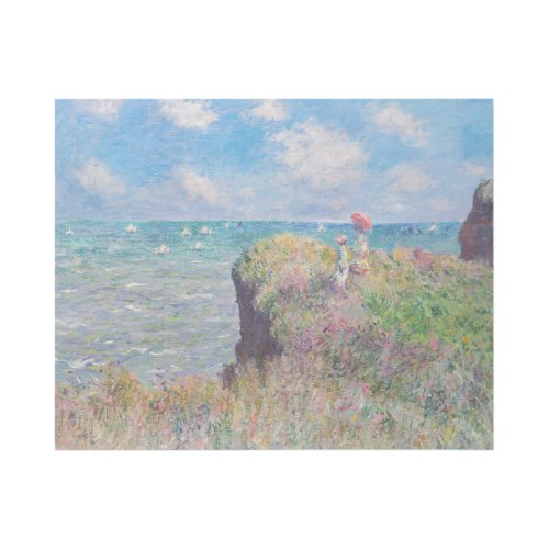 Claude Monet _ Cliff Walk at Pourville Gallery Wrap