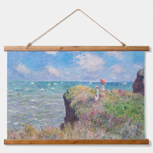 Claude Monet _ Cliff Walk at Pourville Hanging Tapestry