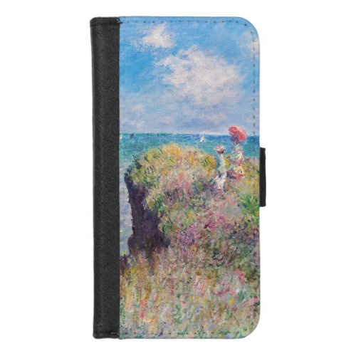 Claude Monet _ Cliff Walk at Pourville  iPhone 87 Wallet Case