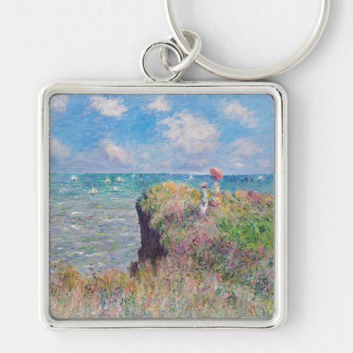 Claude Monet _ Cliff Walk at Pourville Keychain