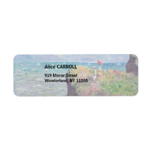 Claude Monet - Cliff Walk at Pourville Label