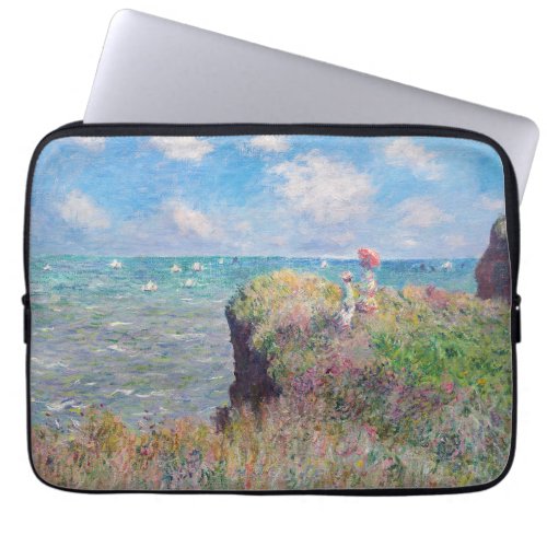 Claude Monet _ Cliff Walk at Pourville Laptop Sleeve