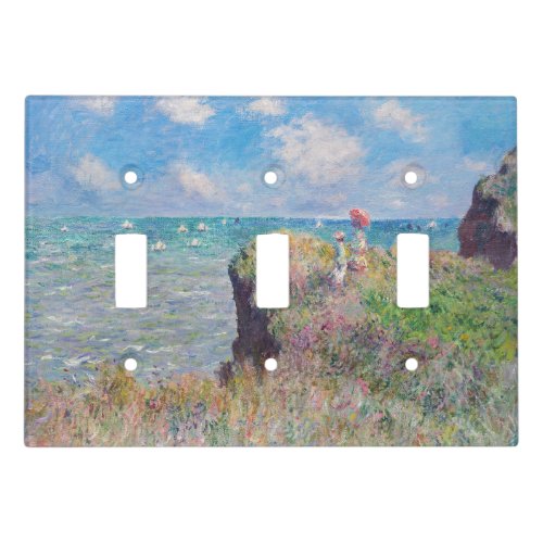 Claude Monet _ Cliff Walk at Pourville Light Switch Cover