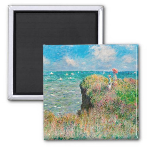 Claude Monet_Cliff Walk at Pourville Magnet