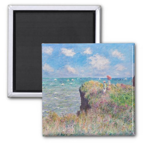 Claude Monet _ Cliff Walk at Pourville Magnet