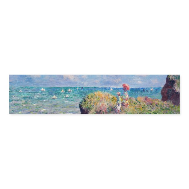 Claude Monet - Cliff Walk at Pourville Napkin Bands (Unfolded)