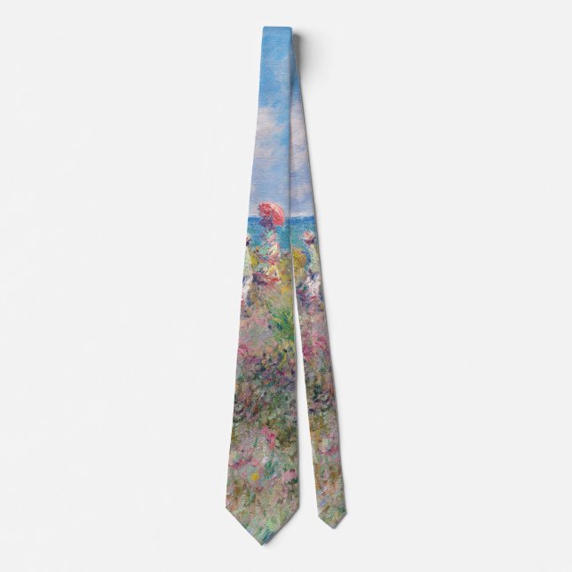 Claude Monet - Cliff Walk at Pourville Neck Tie (Front)