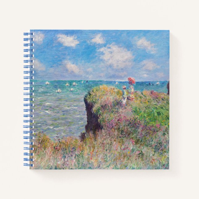 Claude Monet - Cliff Walk at Pourville Notebook (Front)