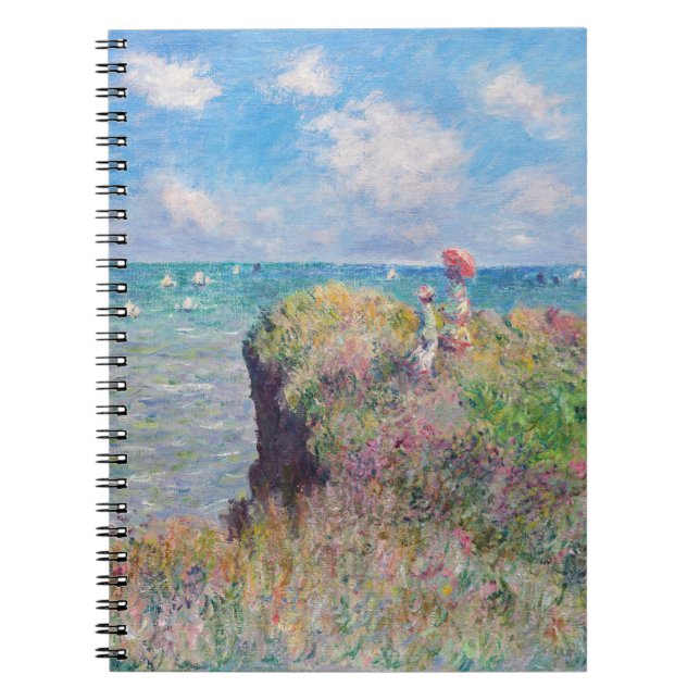 Claude Monet - Cliff Walk at Pourville Notebook (Front)