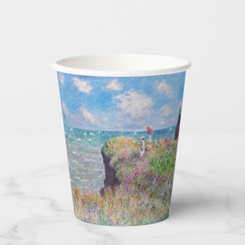 Claude Monet _ Cliff Walk at Pourville Paper Cups