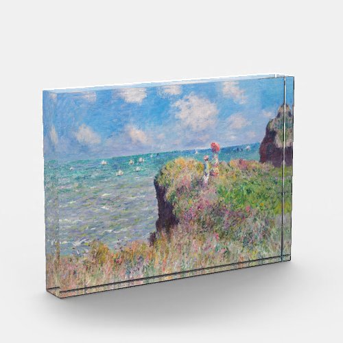 Claude Monet _ Cliff Walk at Pourville Photo Block