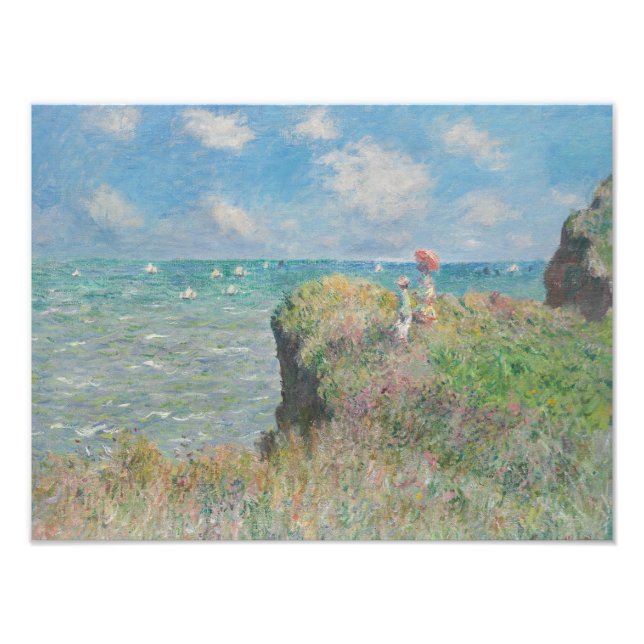 Claude Monet - Cliff Walk at Pourville Photo Print (Front)