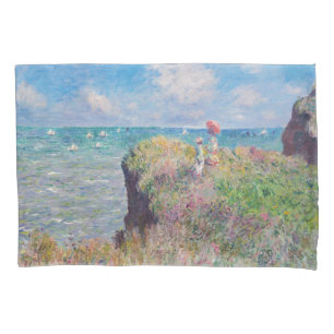 Claude Monet - Cliff Walk at Pourville Pillow Case
