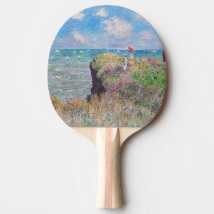 Claude Monet - Cliff Walk at Pourville Ping Pong Paddle