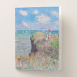 Claude Monet - Cliff Walk at Pourville Pocket Folder<br><div class="desc">Cliff Walk at Pourville / Promenade sur la falaise,  Pourville - Claude Monet,  1882</div>