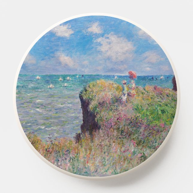 Claude Monet - Cliff Walk at Pourville PopSocket (Popsocket)