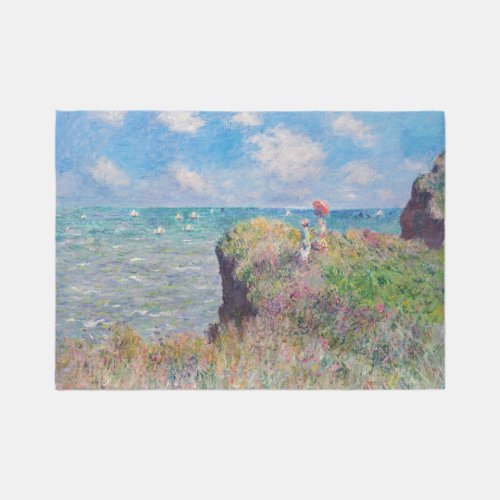 Claude Monet _ Cliff Walk at Pourville Rug