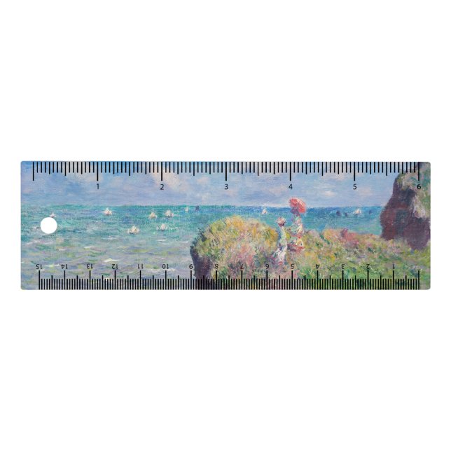 Claude Monet - Cliff Walk at Pourville Ruler (Front)