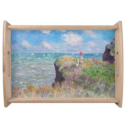 Claude Monet _ Cliff Walk at Pourville Serving Tray