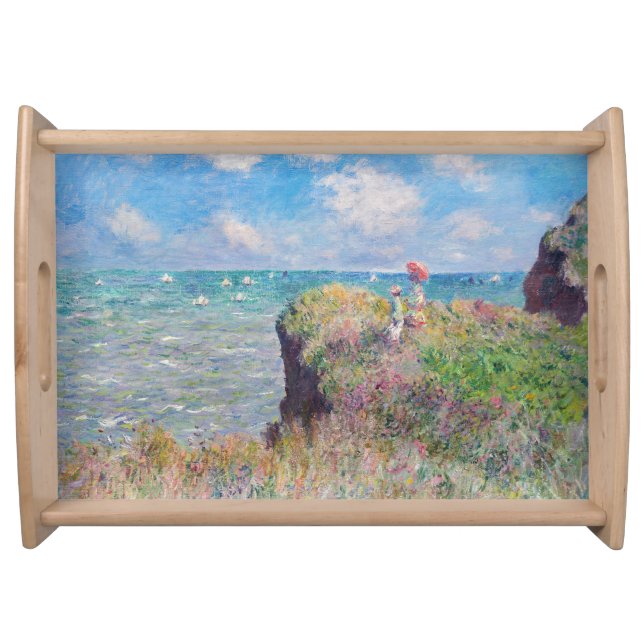 Claude Monet - Cliff Walk at Pourville Serving Tray (Front)