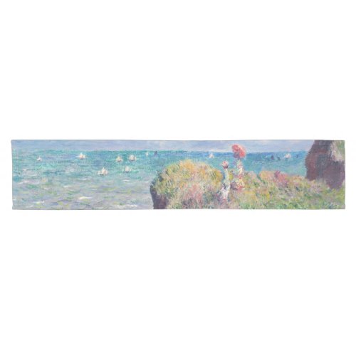 Claude Monet _ Cliff Walk at Pourville Short Table Runner