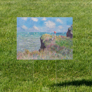 Claude Monet - Cliff Walk at Pourville Sign