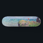 Claude Monet - Cliff Walk at Pourville Skateboard<br><div class="desc">Cliff Walk at Pourville / Promenade sur la falaise,  Pourville - Claude Monet,  1882</div>