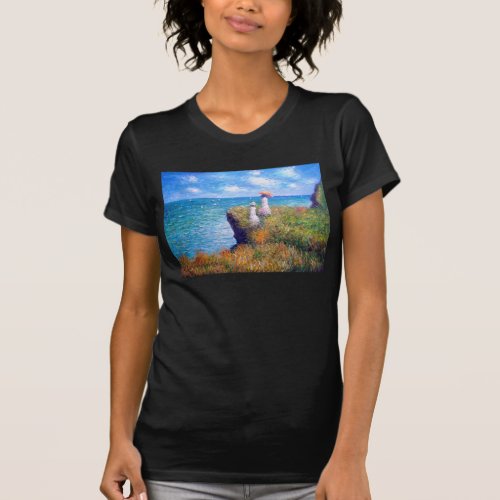 Claude Monet Cliff Walk at Pourville T_Shirt