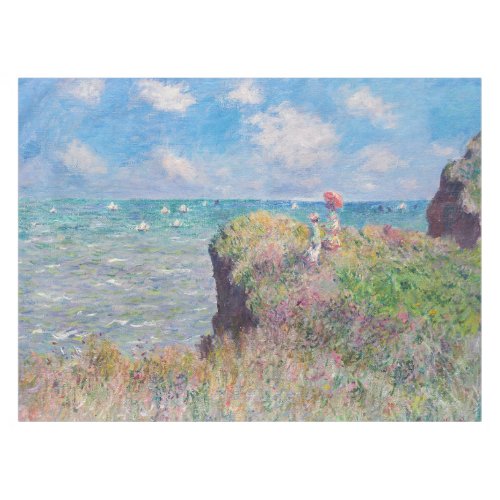 Claude Monet _ Cliff Walk at Pourville Tablecloth