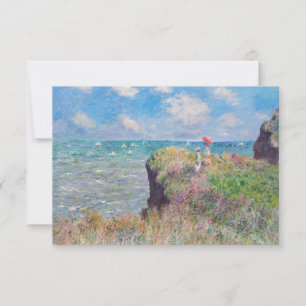 Claude Monet - Cliff Walk at Pourville Thank You Card