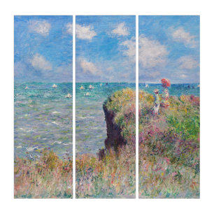 Claude Monet - Cliff Walk at Pourville Triptych