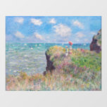 Claude Monet - Cliff Walk at Pourville Window Cling<br><div class="desc">Cliff Walk at Pourville / Promenade sur la falaise,  Pourville - Claude Monet,  1882</div>