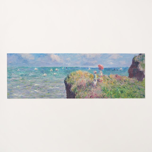 Claude Monet - Cliff Walk at Pourville Yoga Mat (Back (Horizontal))