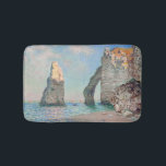 Claude Monet - Cliffs at Etretat Bath Mat<br><div class="desc">Cliffs at Etretat (Les Falaises à Étretat) - Claude Monet,  Oil on Canvas,  1885</div>