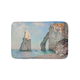 Claude Monet - Cliffs at Etretat Bath Mat