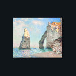 Claude Monet - Cliffs at Etretat Canvas Print<br><div class="desc">Cliffs at Etretat (Les Falaises à Étretat) - Claude Monet,  Oil on Canvas,  1885</div>