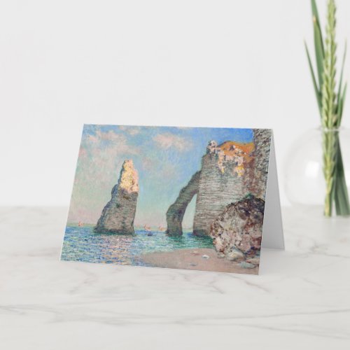 Claude Monet _ Cliffs at Etretat Card